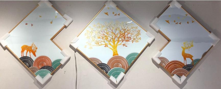 Modern Crystal Painting set of 3 Style 48